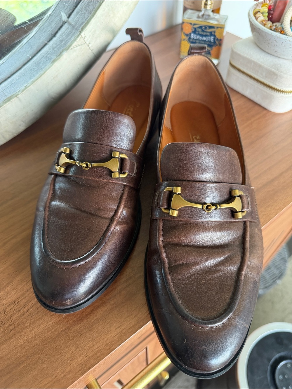 L’intervalle Brown Leather Bit Loafers
